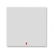 3559H-A00655 16  Kryt spínače kolébkového s červeným průzorem, šedá / bílá